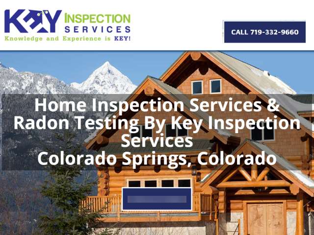 Mountains, log cabin, snow, advertising Key Home Inspection Services